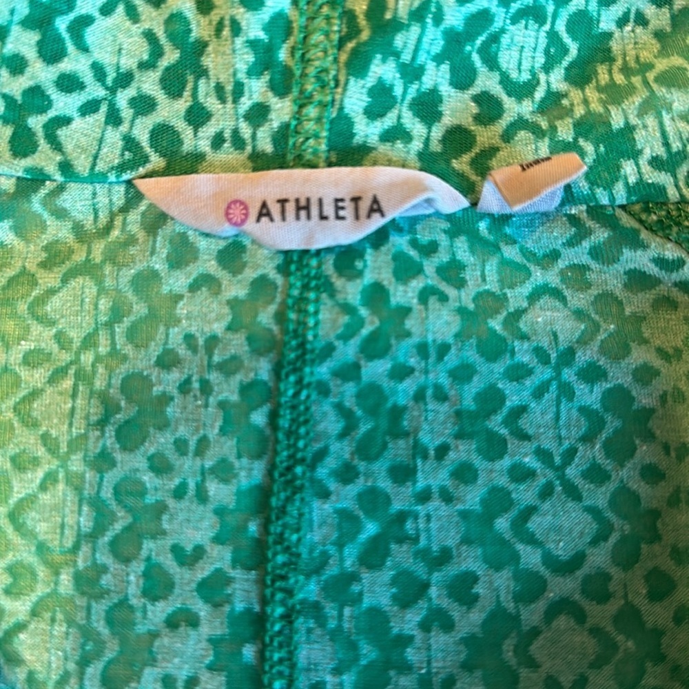 Athleta green hooded lightweight long top / coverup Size XS - Picture 6 of 14